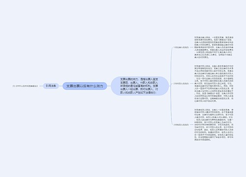 支票出票以后有什么效力