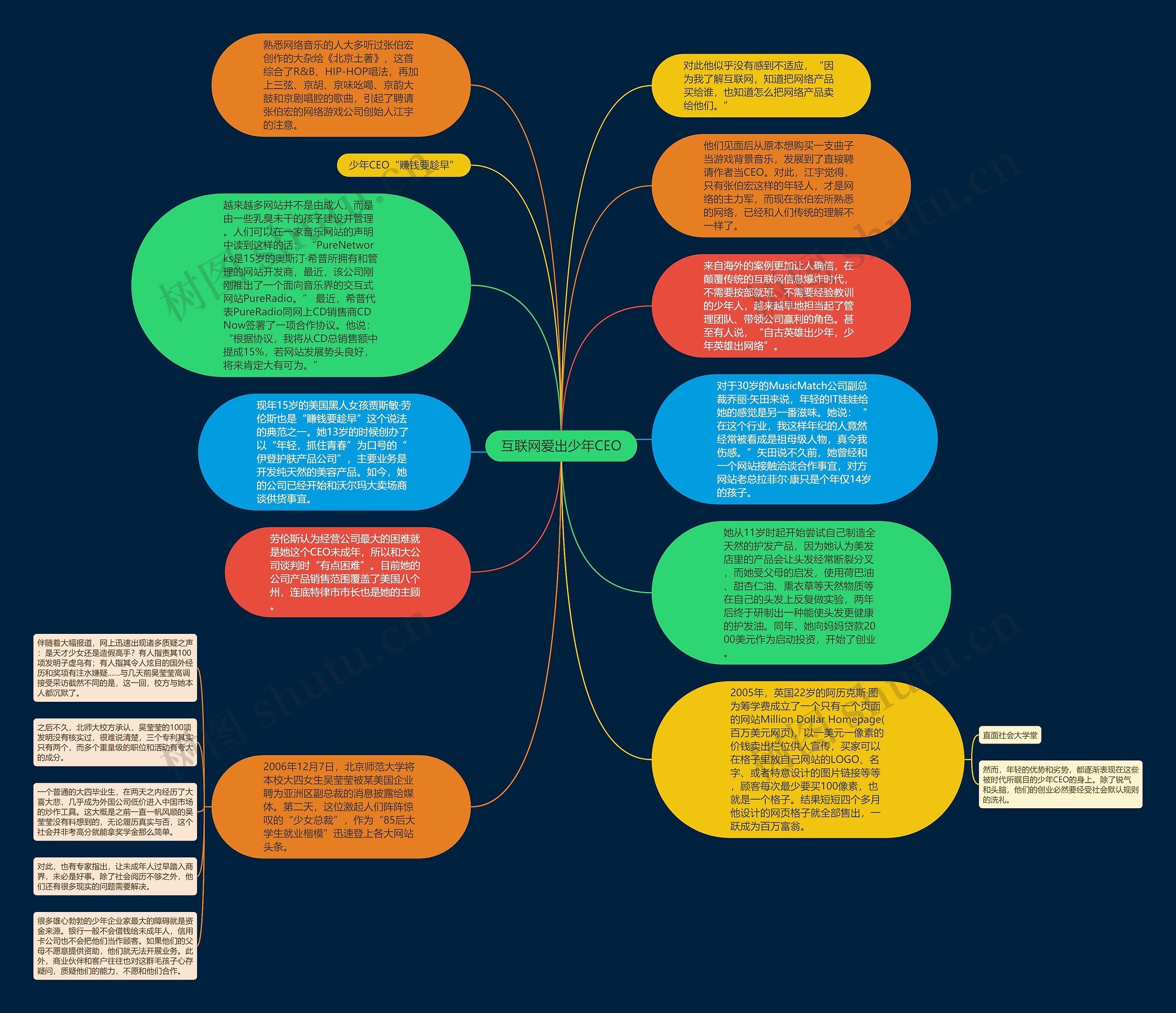 互联网爱出少年CEO思维导图