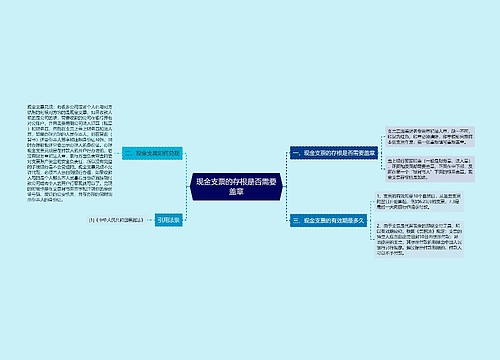 现金支票的存根是否需要盖章