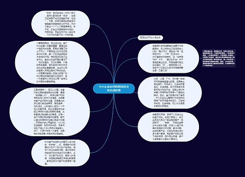 中小企业如何将网络机会转化成钞票