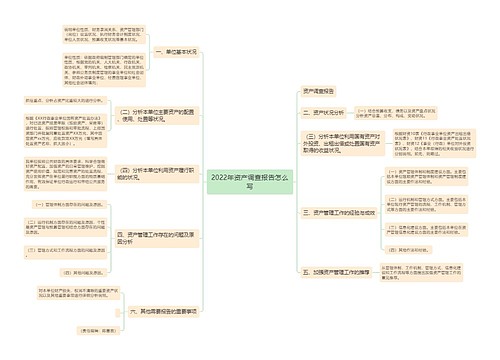 2022年资产调查报告怎么写