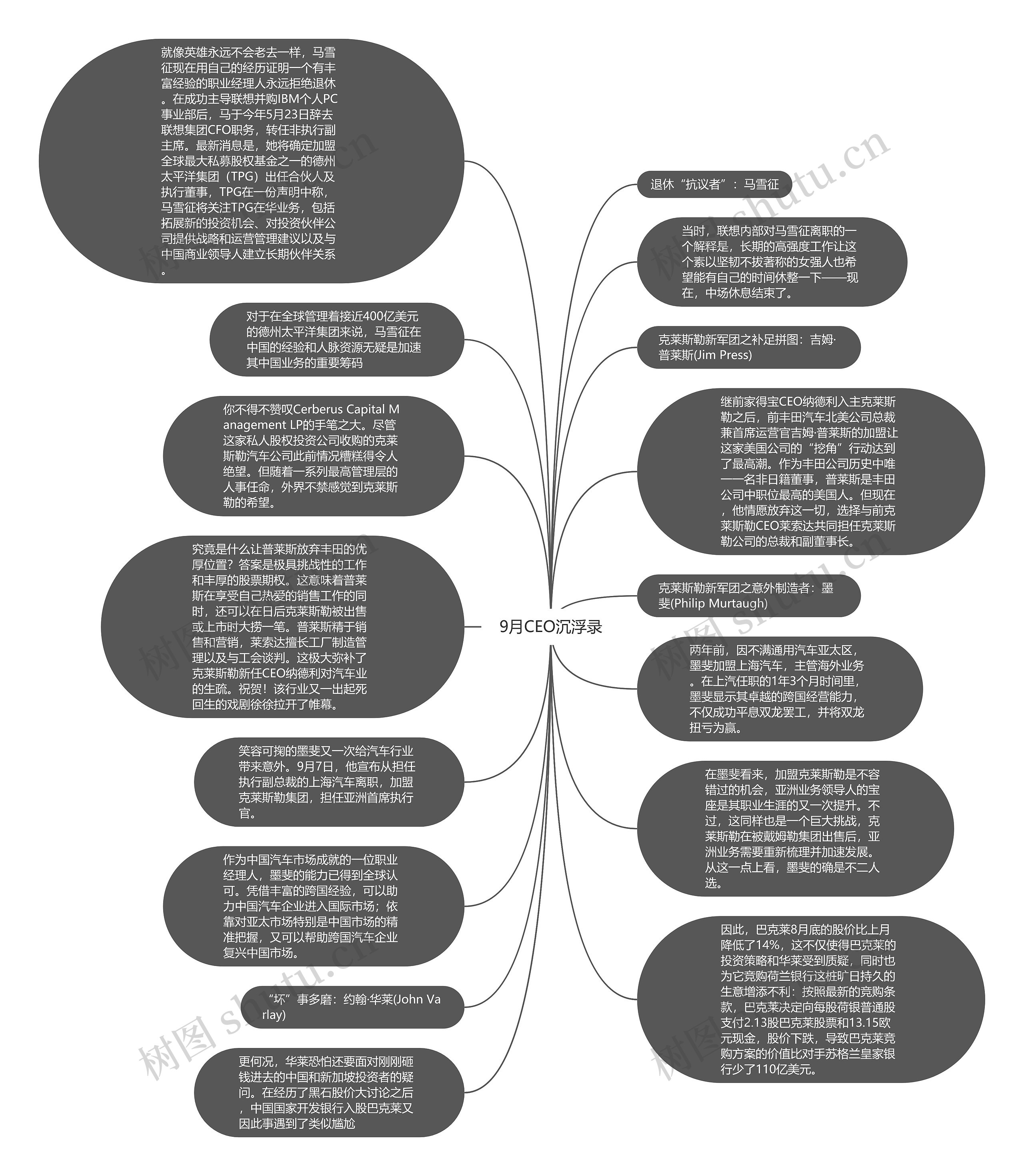 9月CEO沉浮录思维导图