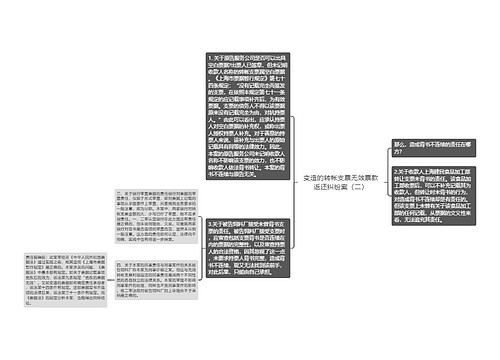 变造的转帐支票无效票款返还纠纷案（二）