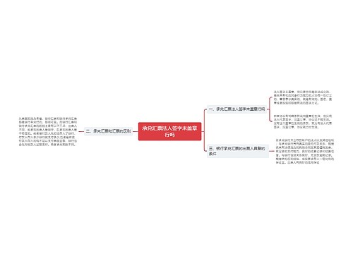 承兑汇票法人签字未盖章行吗