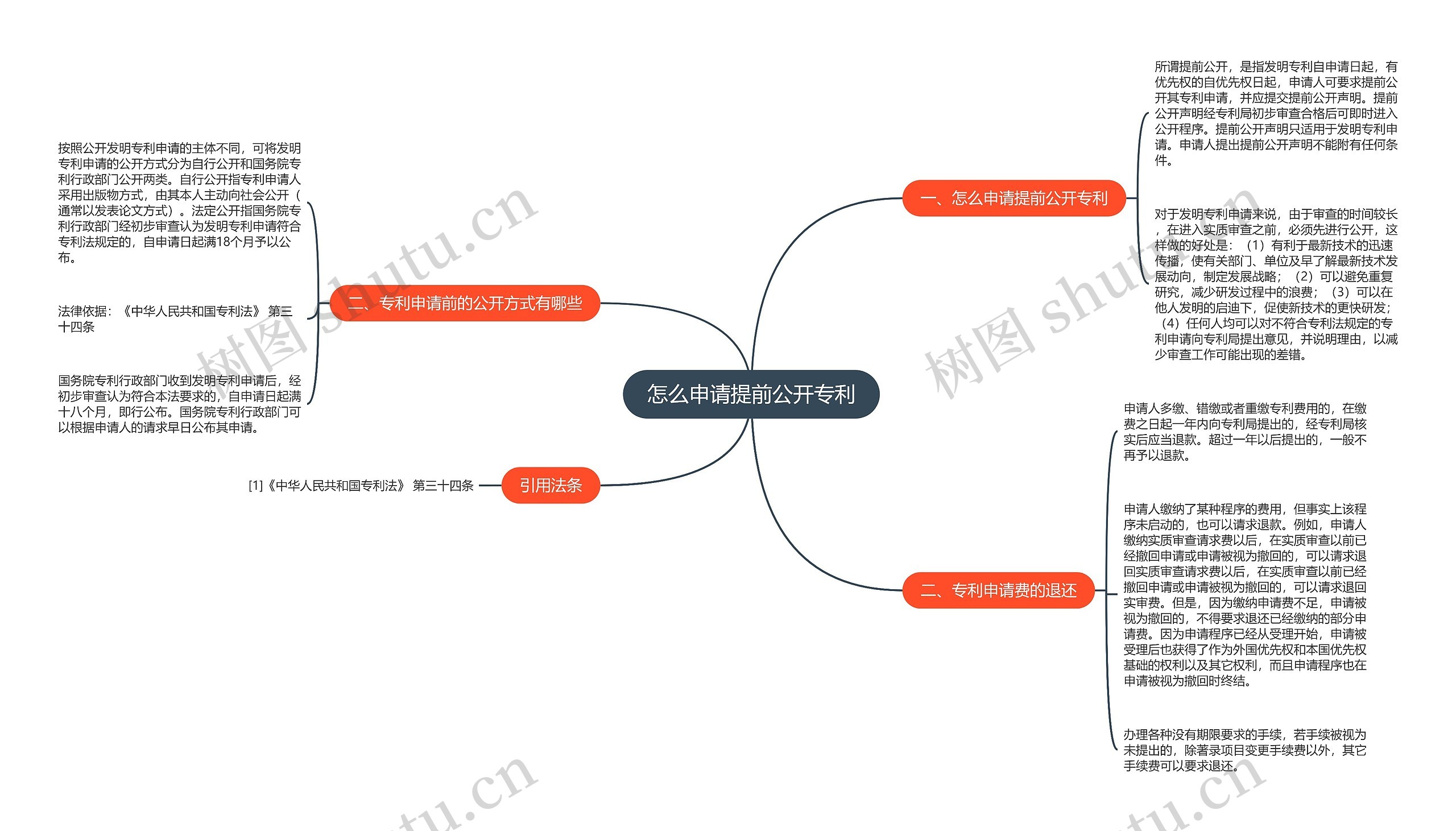 怎么申请提前公开专利思维导图