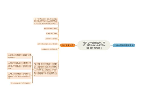 关于《外商投资图书、报纸、期刊分销企业管理办法》的补充规定（