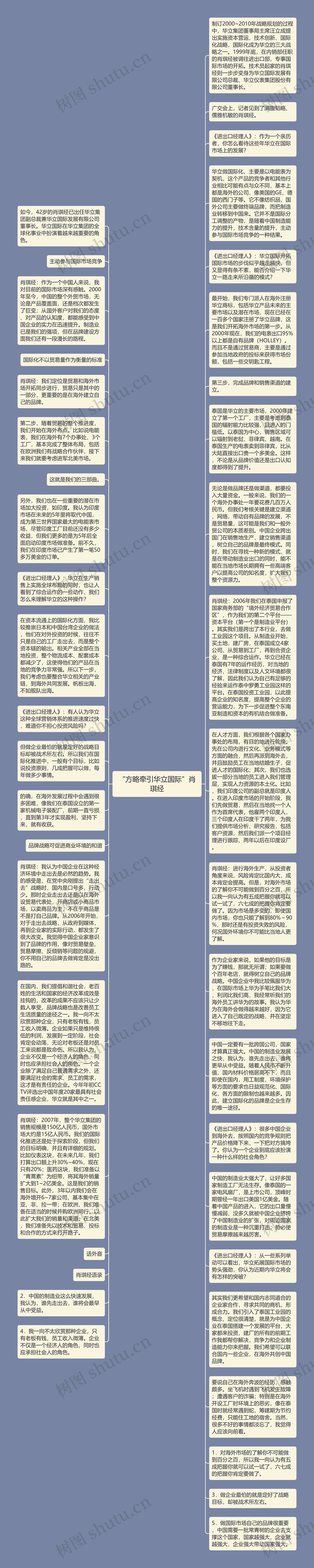 “方略牵引华立国际”肖琪经思维导图