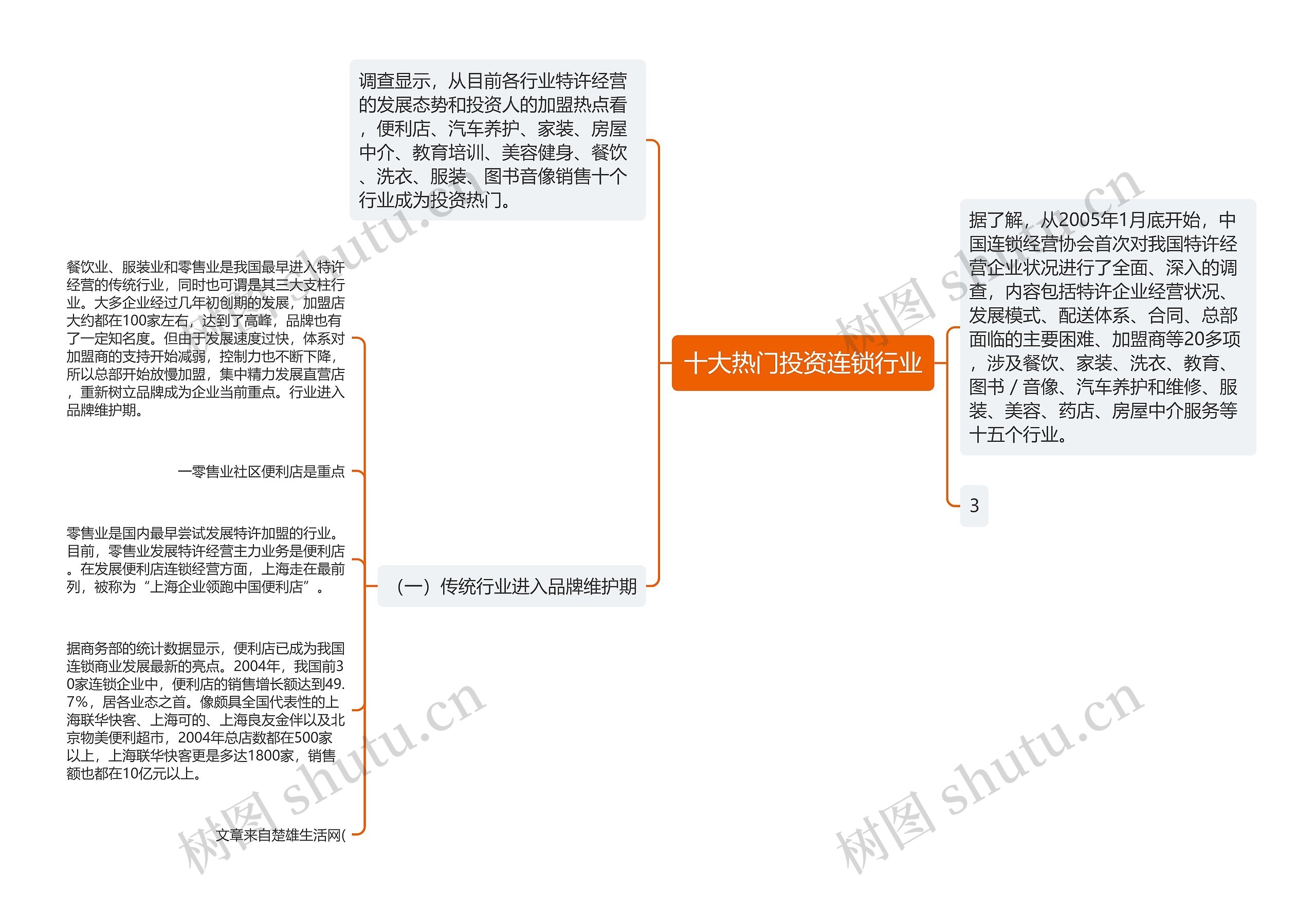 十大热门投资连锁行业