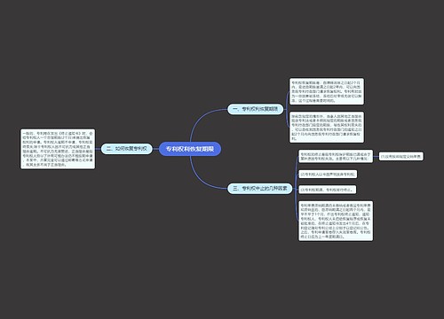 专利权利恢复期限