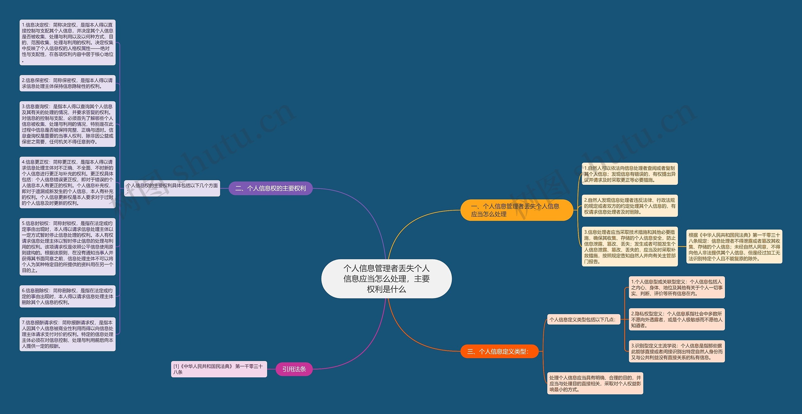 个人信息管理者丢失个人信息应当怎么处理，主要权利是什么