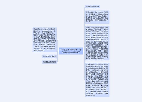 林产工业协会张森林：有100家地板企业就够了