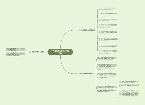 个人征信查询怎么在网上查询