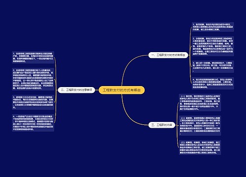 工程款支付的方式有哪些