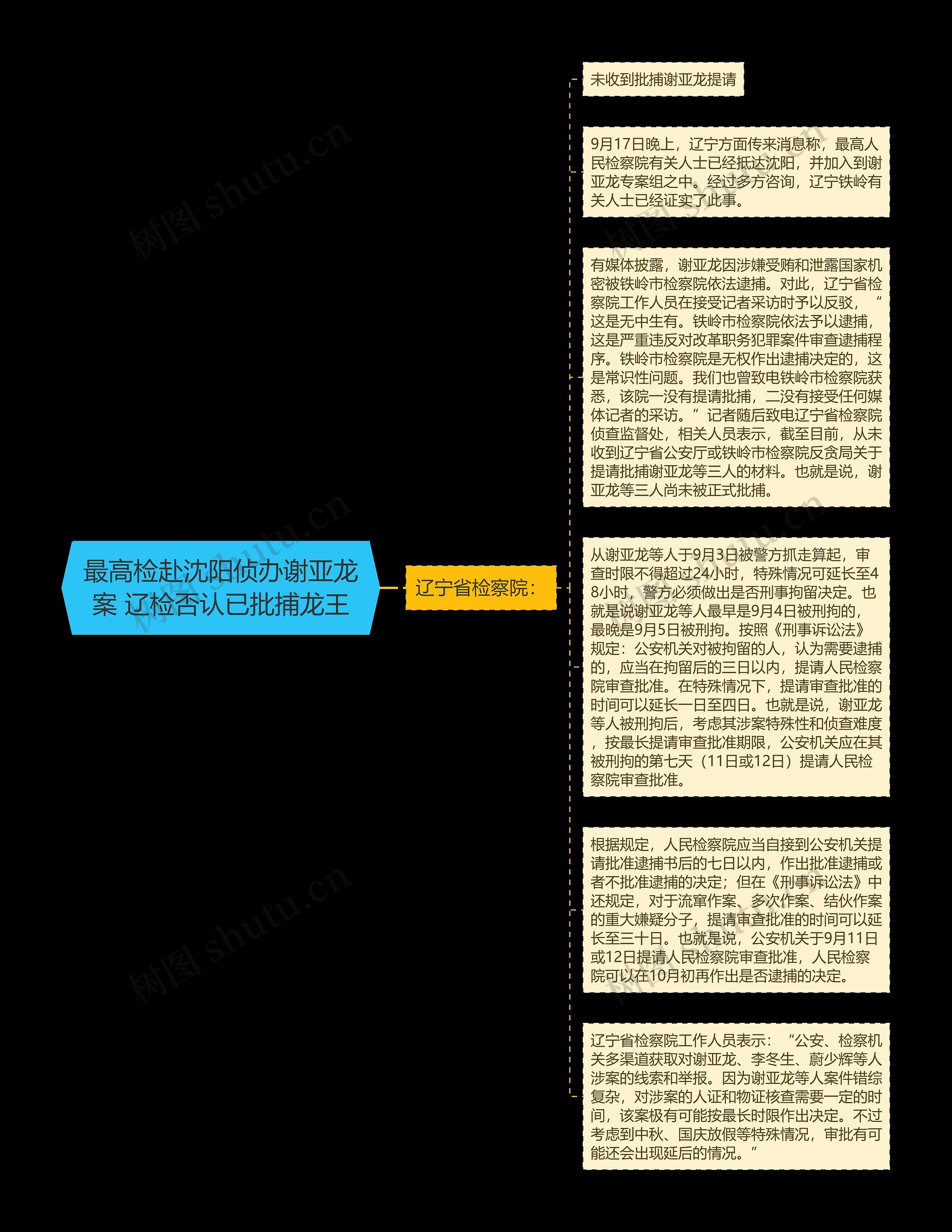 最高检赴沈阳侦办谢亚龙案 辽检否认已批捕龙王思维导图