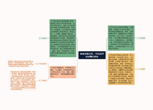 创业经验分享，10元店开店必赚生意经