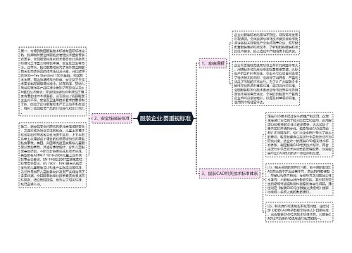 服装企业:要重视标准