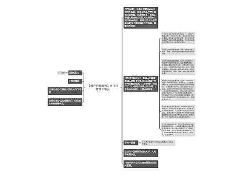 【房产仲裁案例】合作经营房产争议