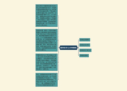 服装进货:让价格最低