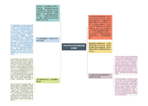 中外合作办学可持续发展的策略