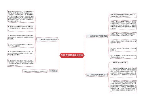 发明专利要求是怎样的