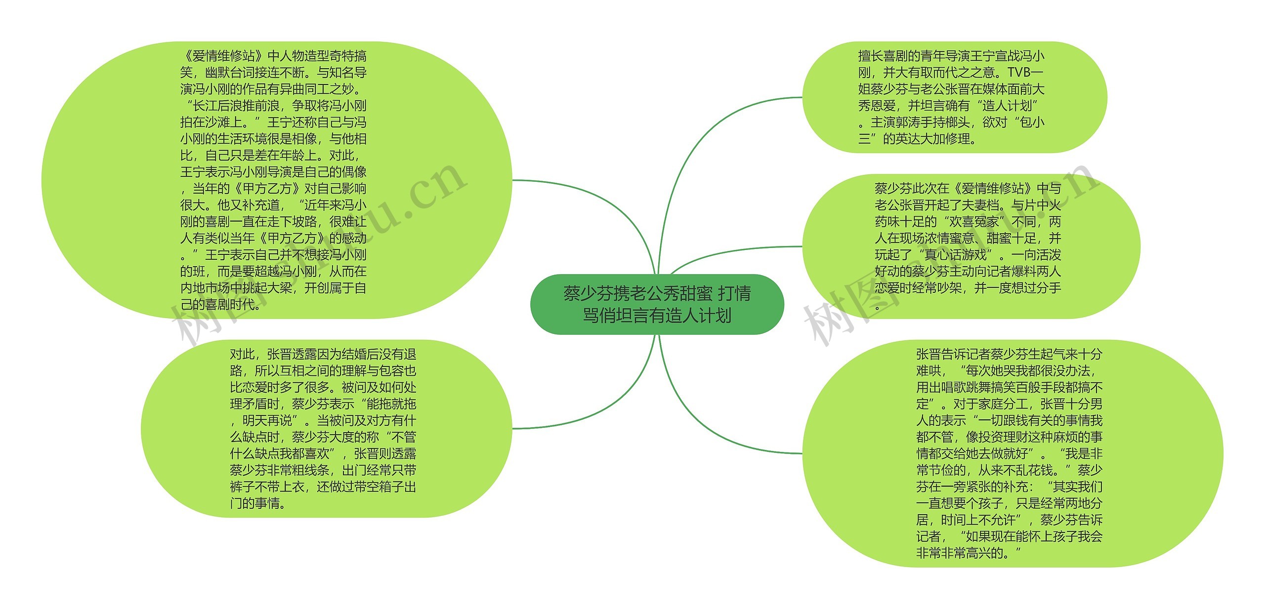 蔡少芬携老公秀甜蜜 打情骂俏坦言有造人计划思维导图