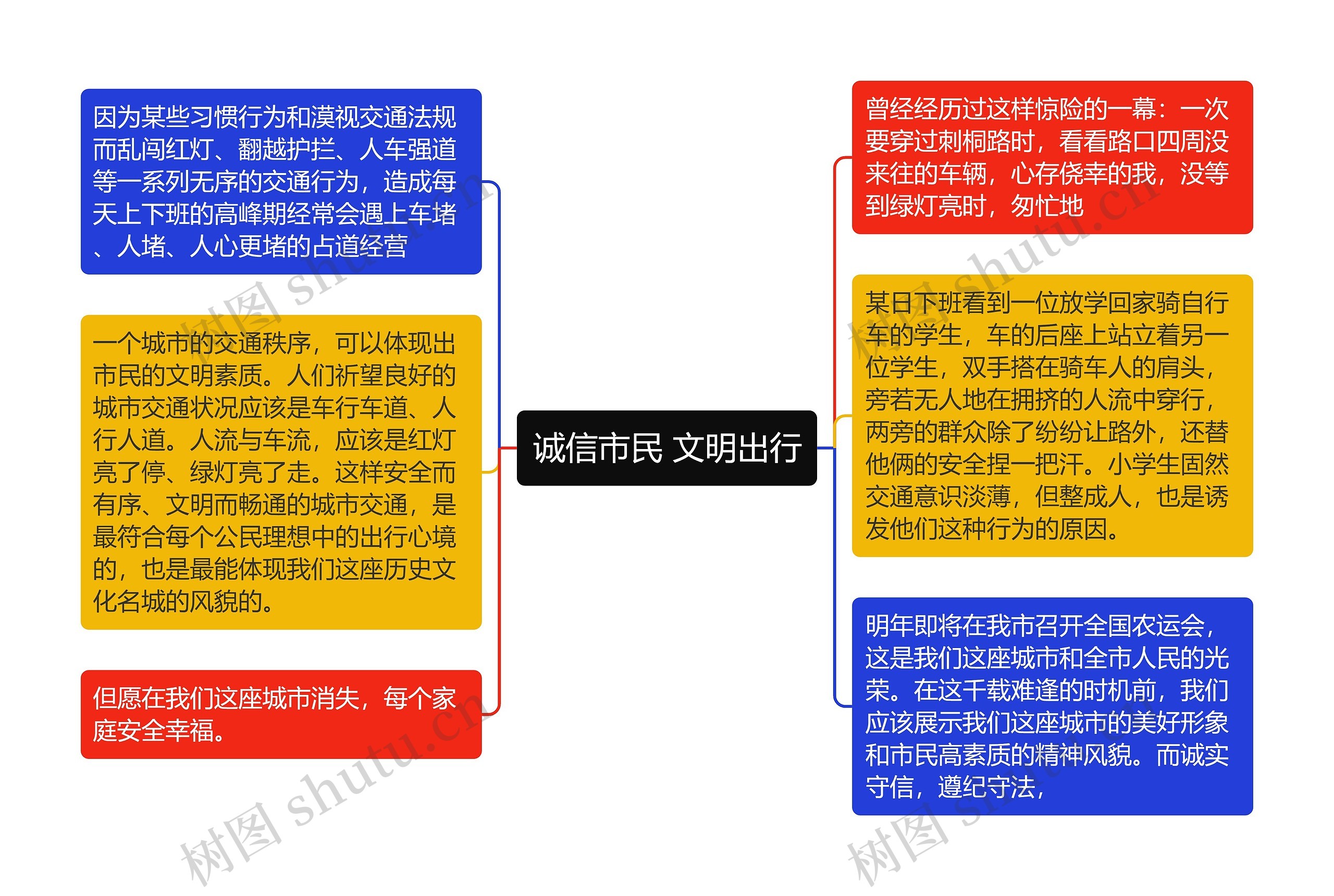 诚信市民 文明出行