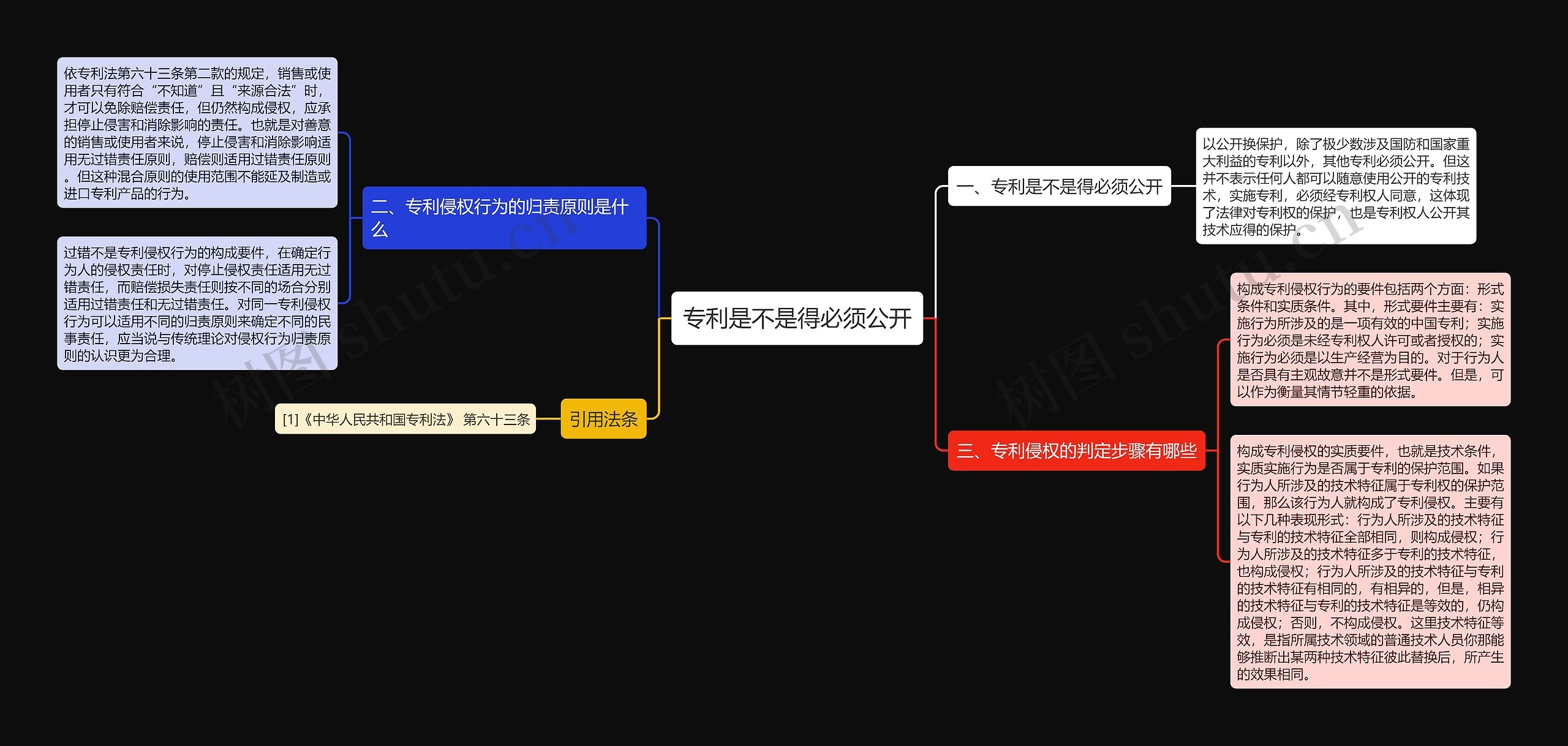 专利是不是得必须公开思维导图