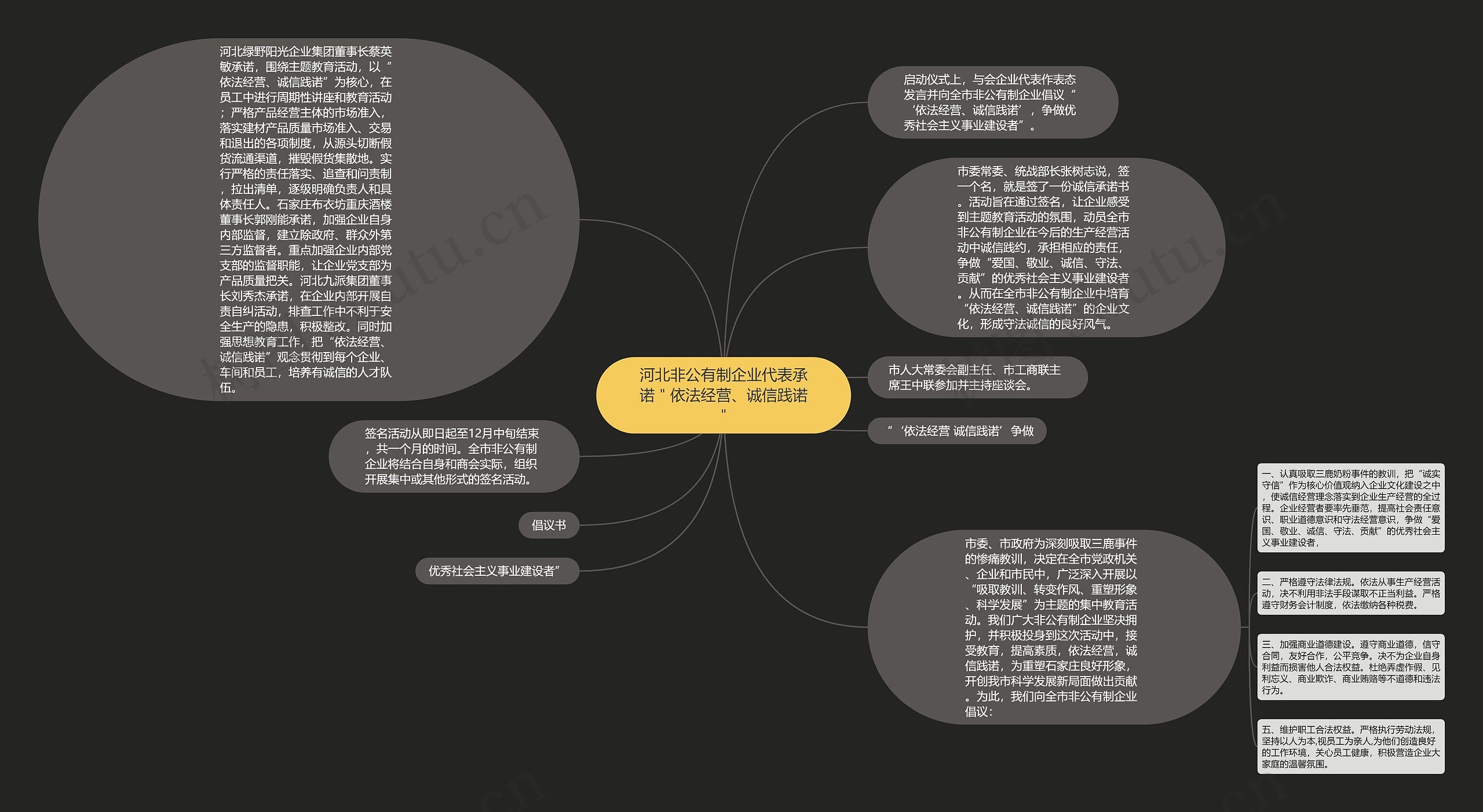 河北非公有制企业代表承诺＂依法经营、诚信践诺＂