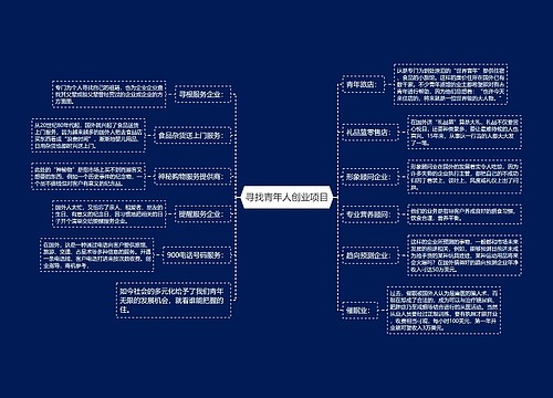 寻找青年人创业项目