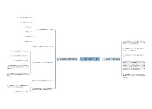 现金银行本票怎么使用