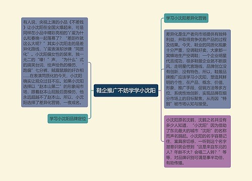 鞋企推广不妨学学小沈阳