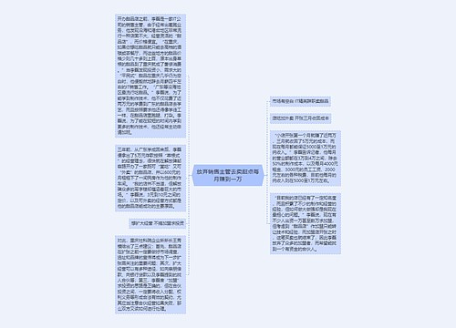 放弃销售主管去卖甜点每月赚到一万