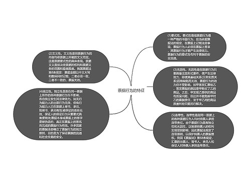 票据行为的特征