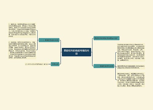 票据权利的瑕疵考察的内容