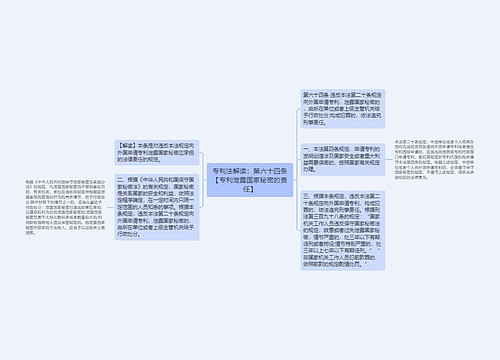 专利法解读：第六十四条【专利泄露国家秘密的责任】