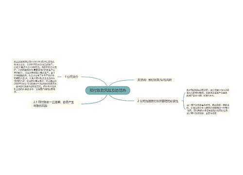 预付账款风险及防范热