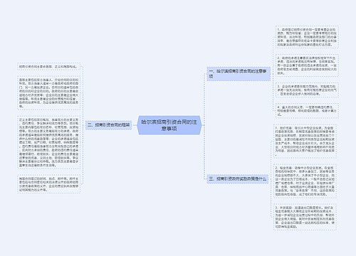 哈尔滨招商引资合同的注意事项