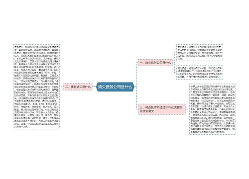 清欠债务公司是什么