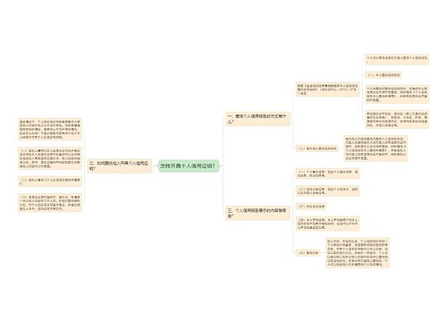 怎样开具个人信用证明？