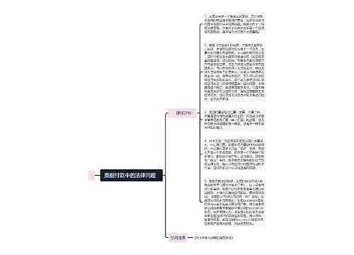  票据付款中的法律问题   