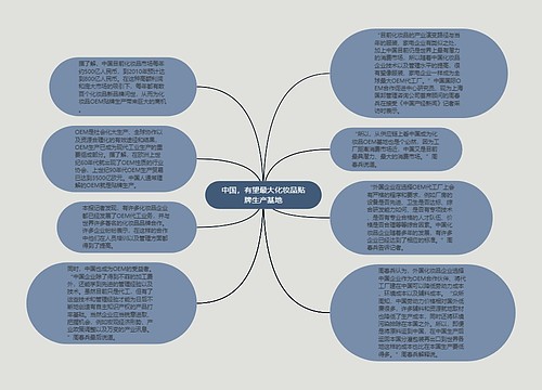 中国，有望最大化妆品贴牌生产基地