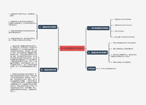 常见的票据类型有哪些