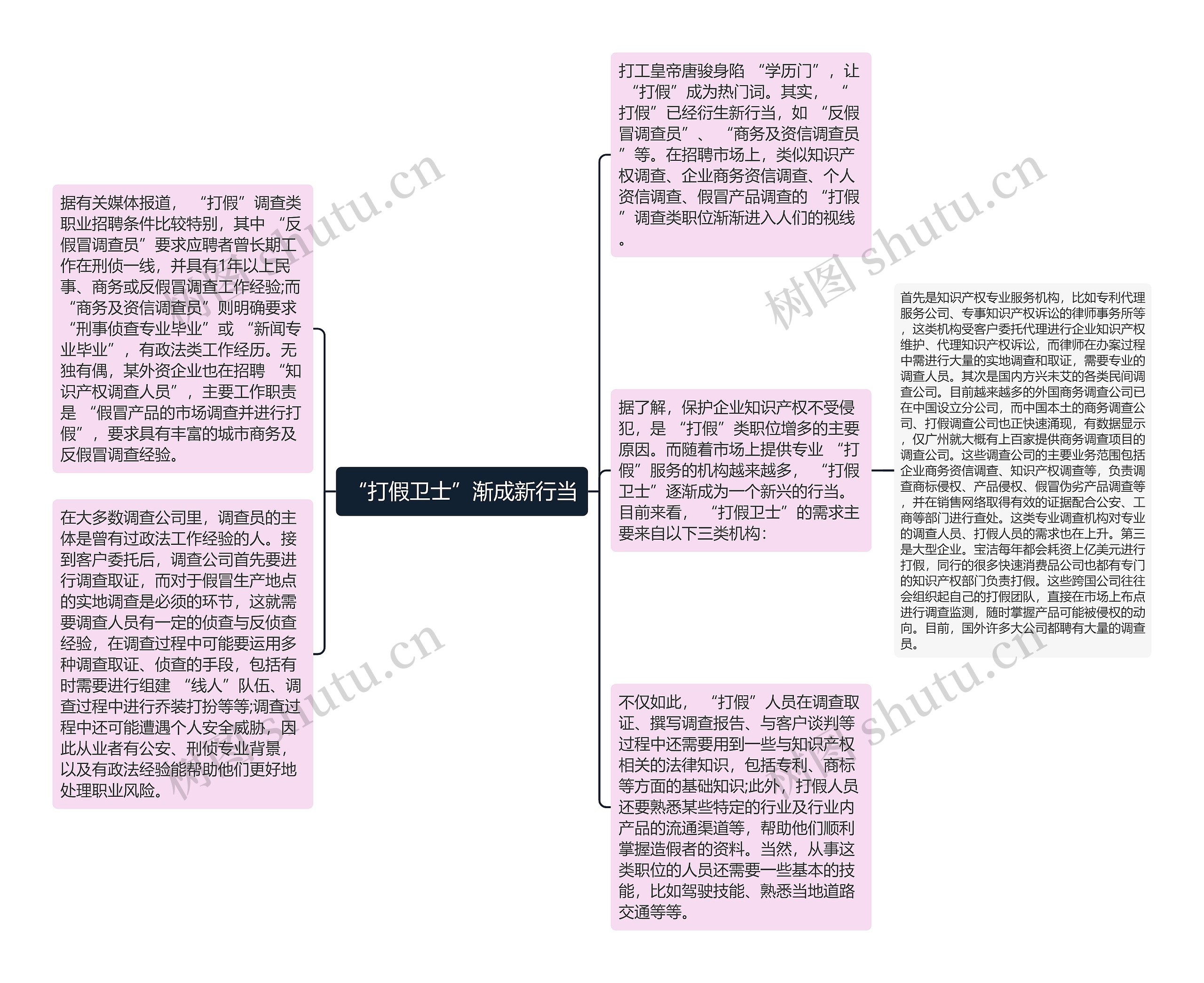 “打假卫士”渐成新行当思维导图