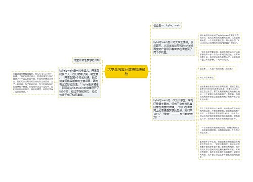 大学生淘宝开店赚钱赚经验