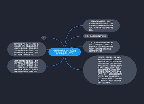 揭秘网店信用炒作灰色链:利润率最高达80%