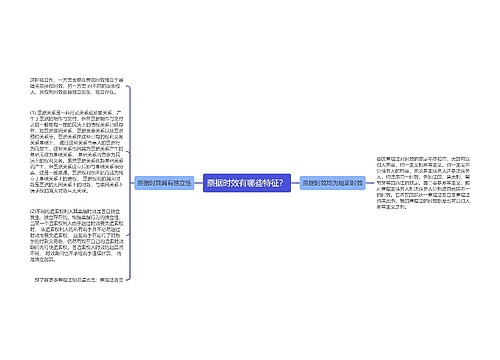 票据时效有哪些特征？
