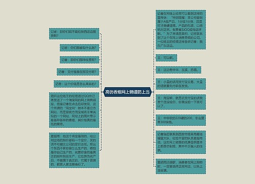 高仿香烟网上销谨防上当