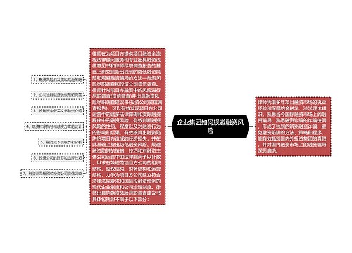 企业集团如何规避融资风险