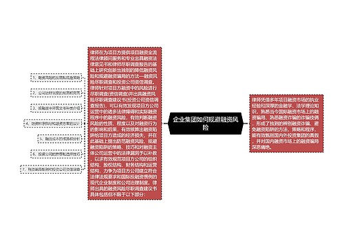 企业集团如何规避融资风险