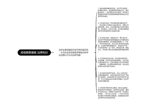 应收账款催收 法律先行